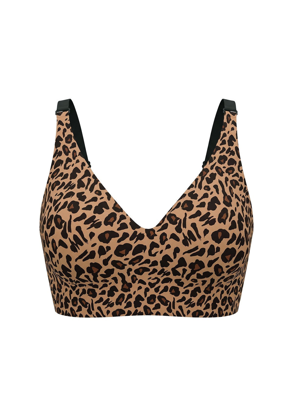 V-Neck Seamless Wireless Push Up Support Multi-way Strap Bra