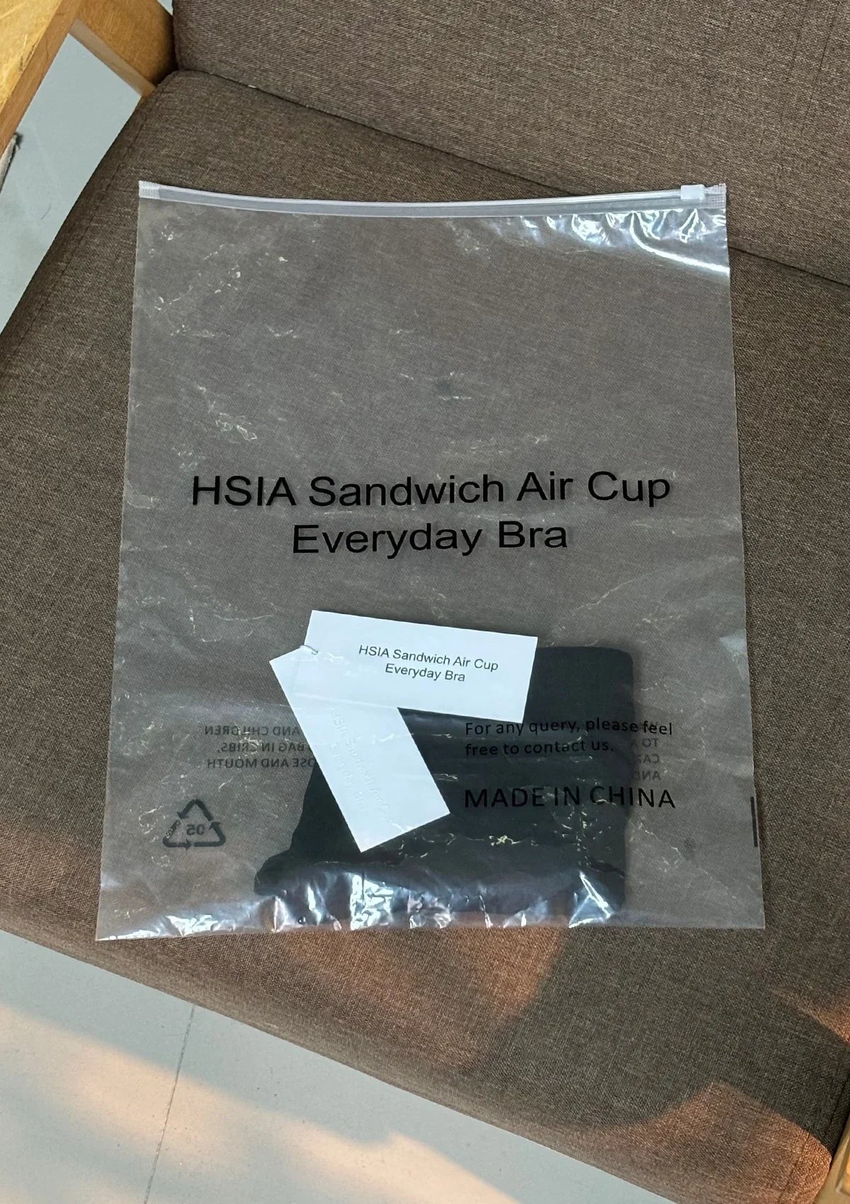 HSIA Sandwich Air Cup High Waist Seamless Ice Silk Invisible Underwear