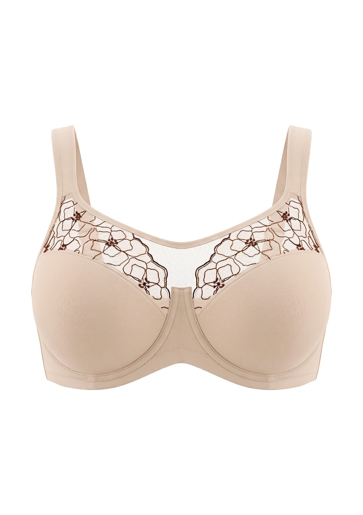 Dahlia Embroidered Lace Full Coverage Unlined Bra