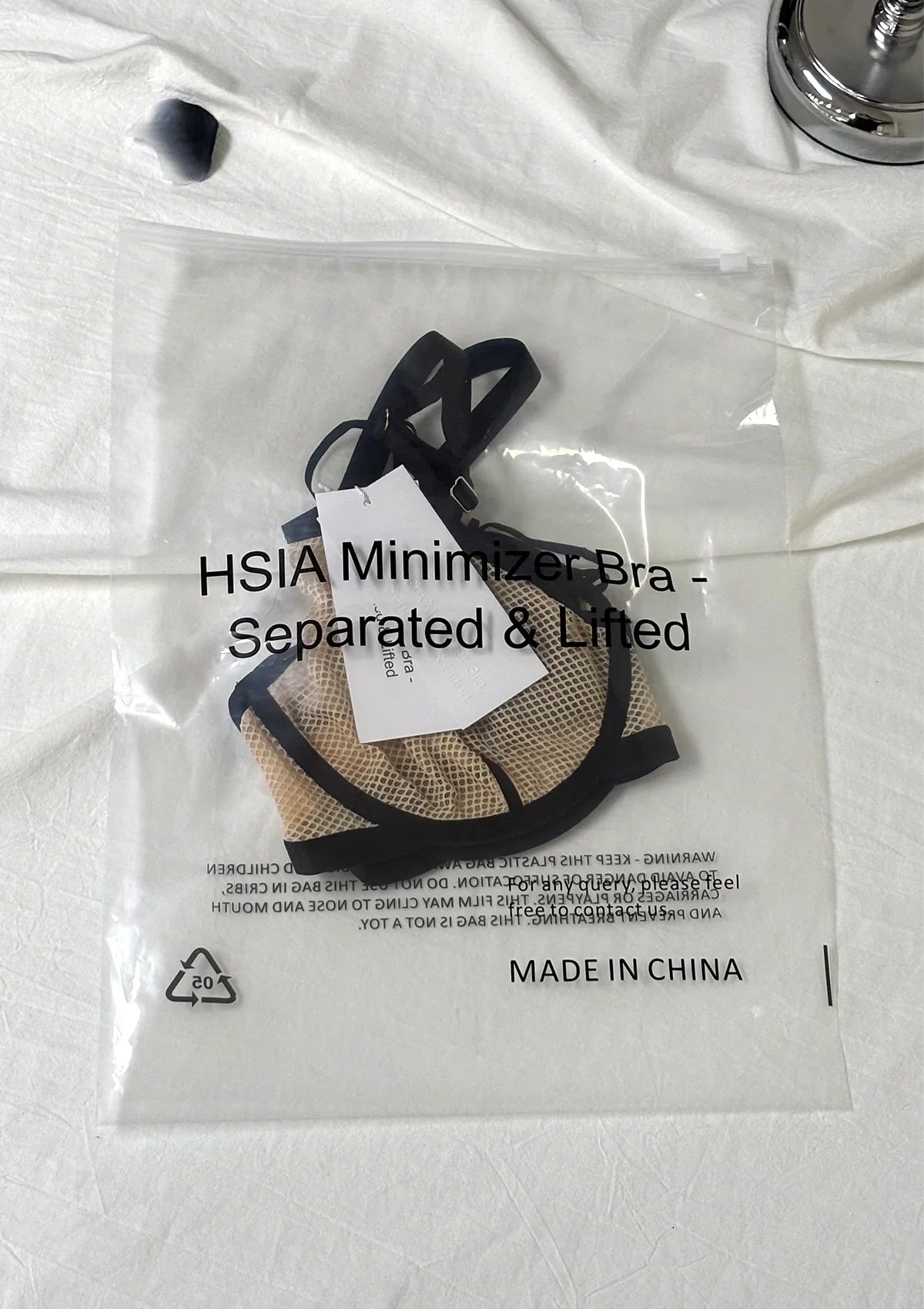 HSIA Minimizer Bra – Separated & Lifted Punk Chic Strappy Unlined Balconette Bra