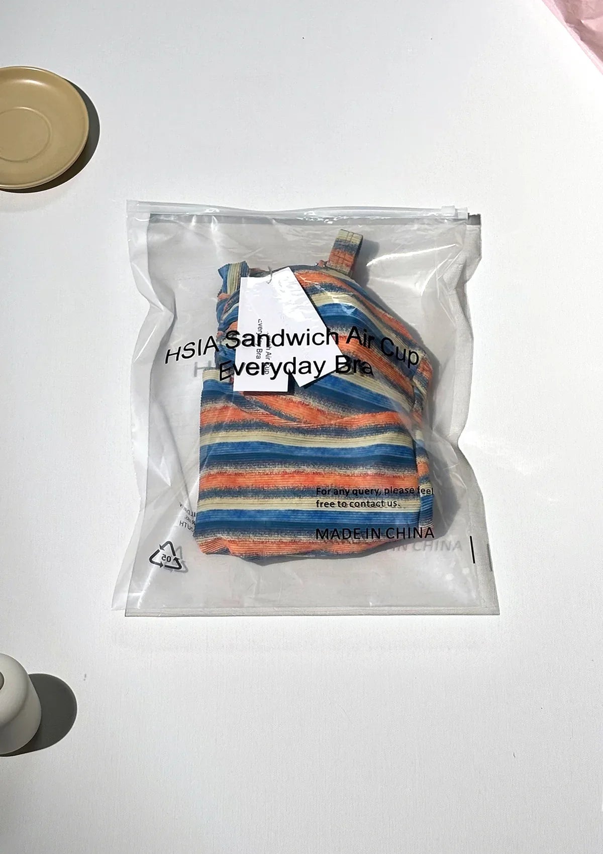 HSIA Sandwich Air Cup Multiway Multi-colored Striped One-piece Swimsuit