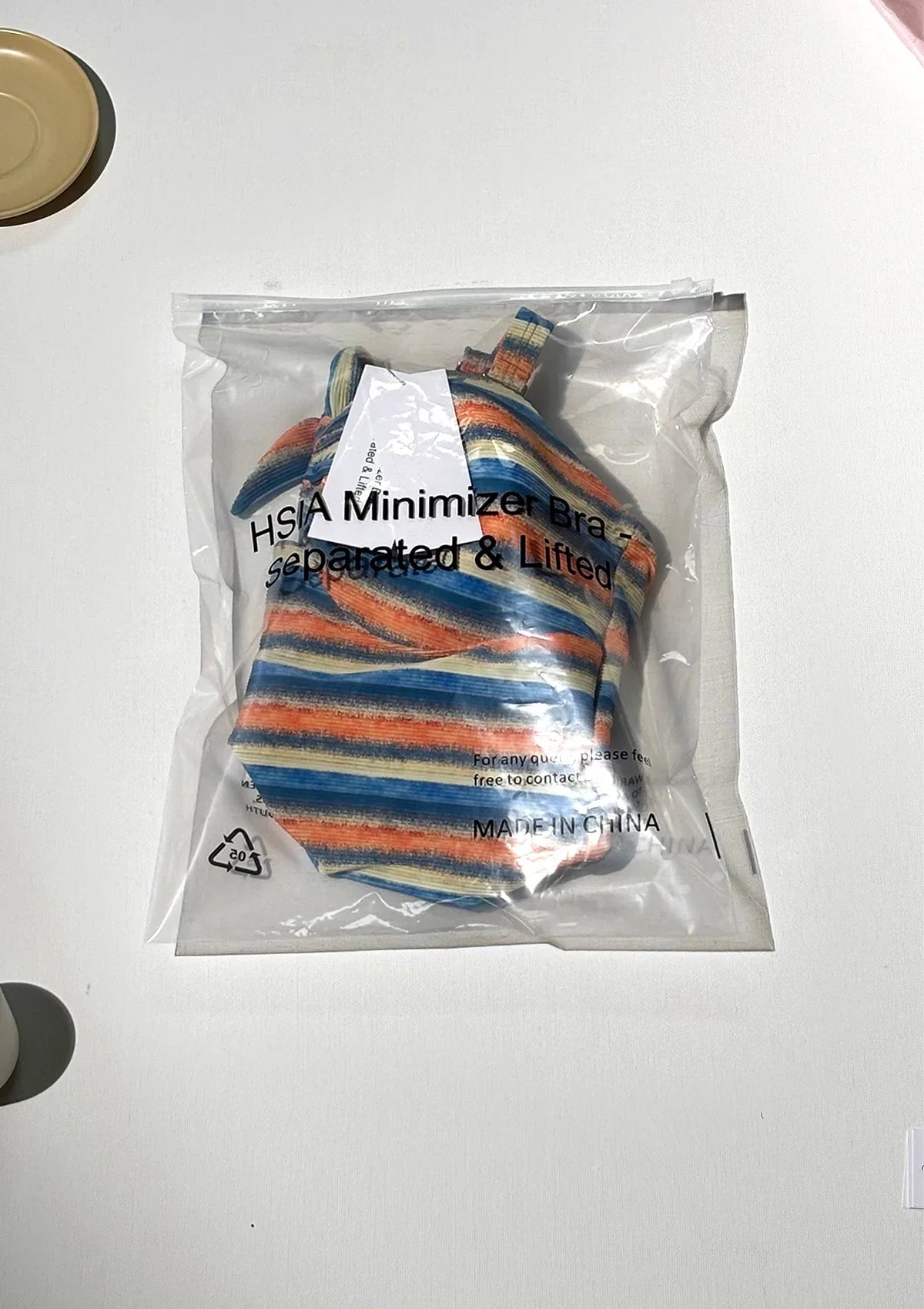 HSIA Minimizer – Separated & Lifted Multiway Multi-colored Striped One-piece Swimsuit