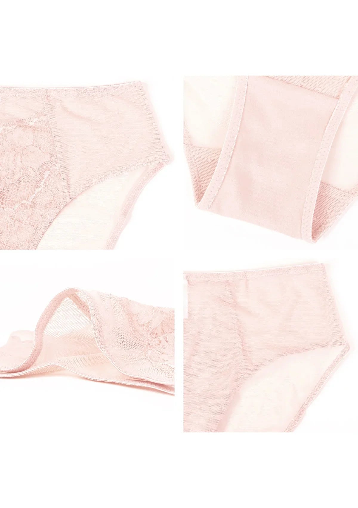 Enchante High-Rise Dusty Peach Lace Brief Underwear