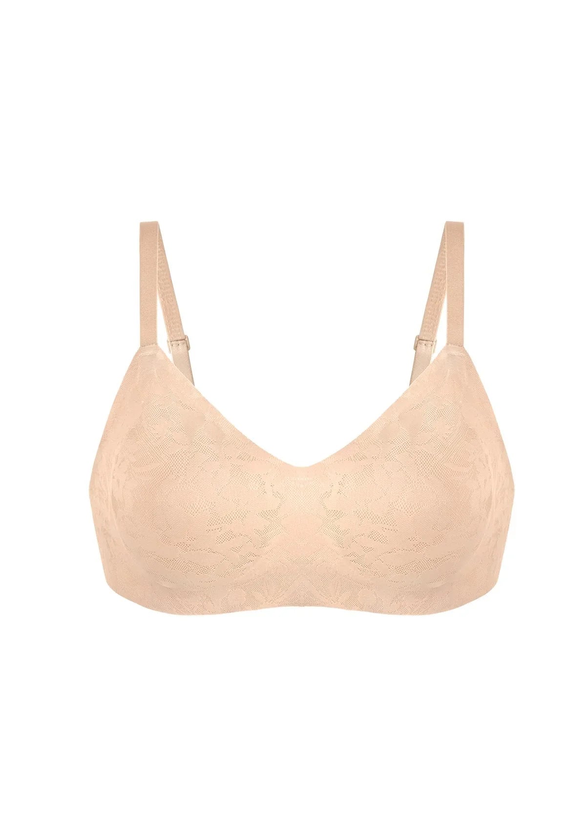 Wireless Seamless Comfort Bralette Full Coverage V-neck for Backless