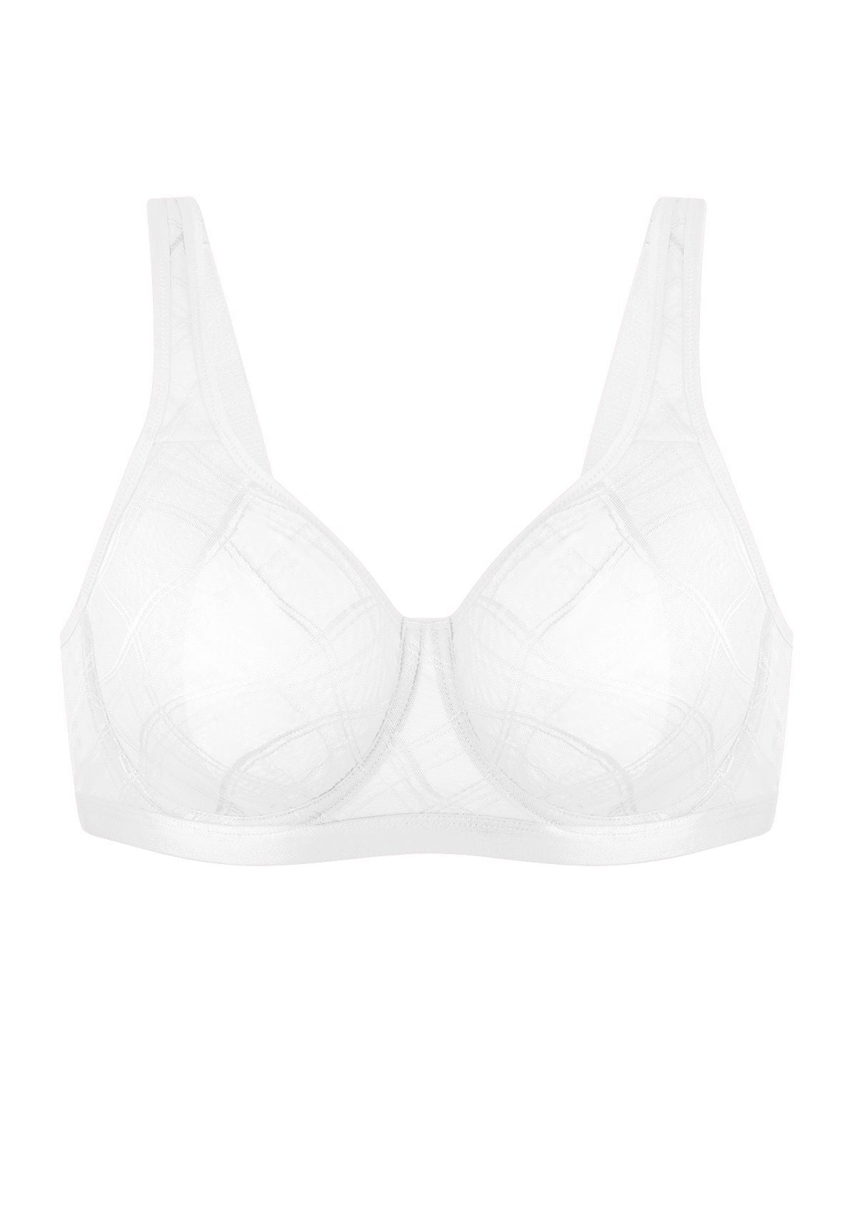 HSIA Skylark Breathable Lightweight Supportive Jacquard Mesh Wide Strap 3/4 Cup Comfort Bra