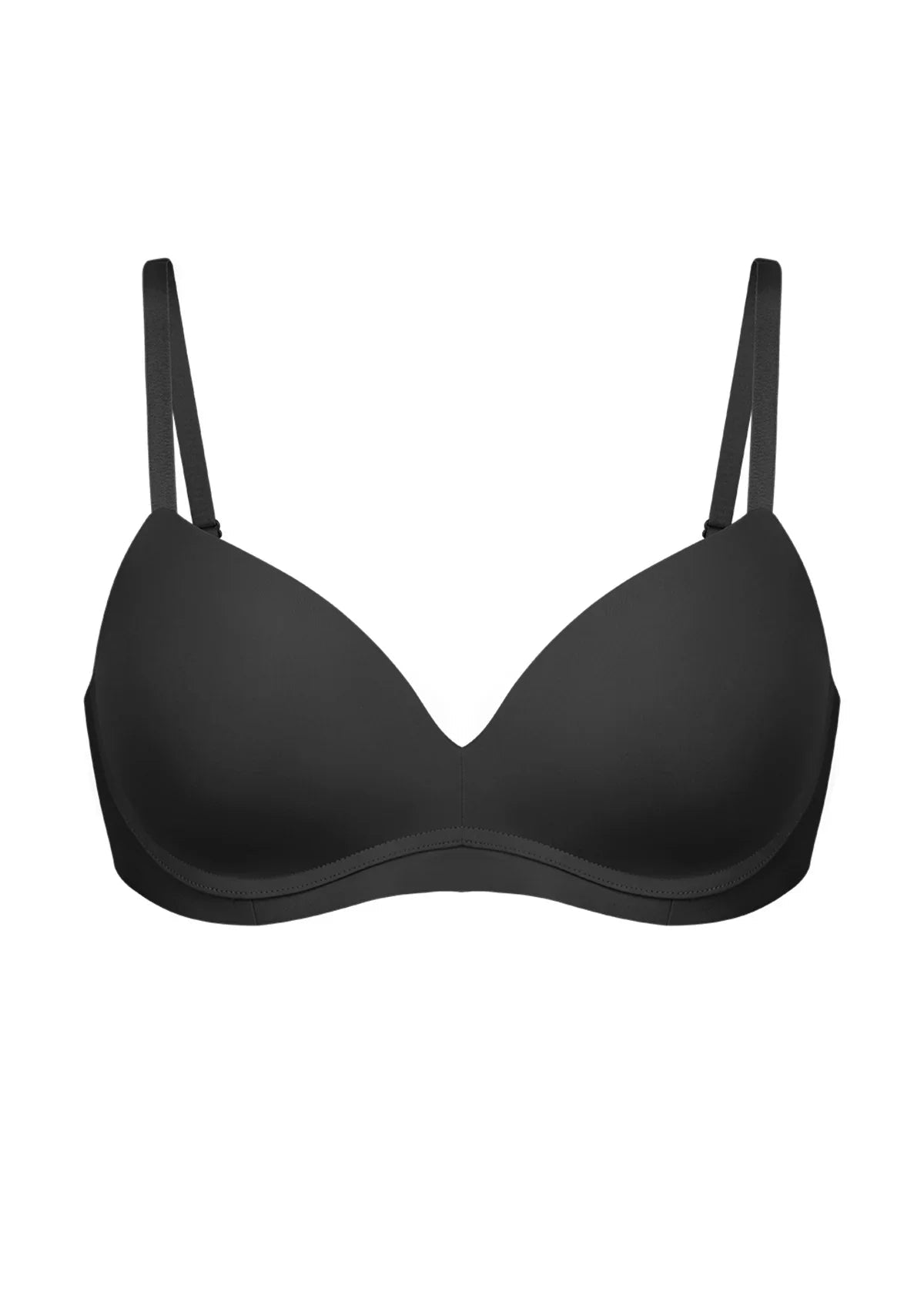 Comfortable Wireless Push Up Plunge Bra with Padded V Lift