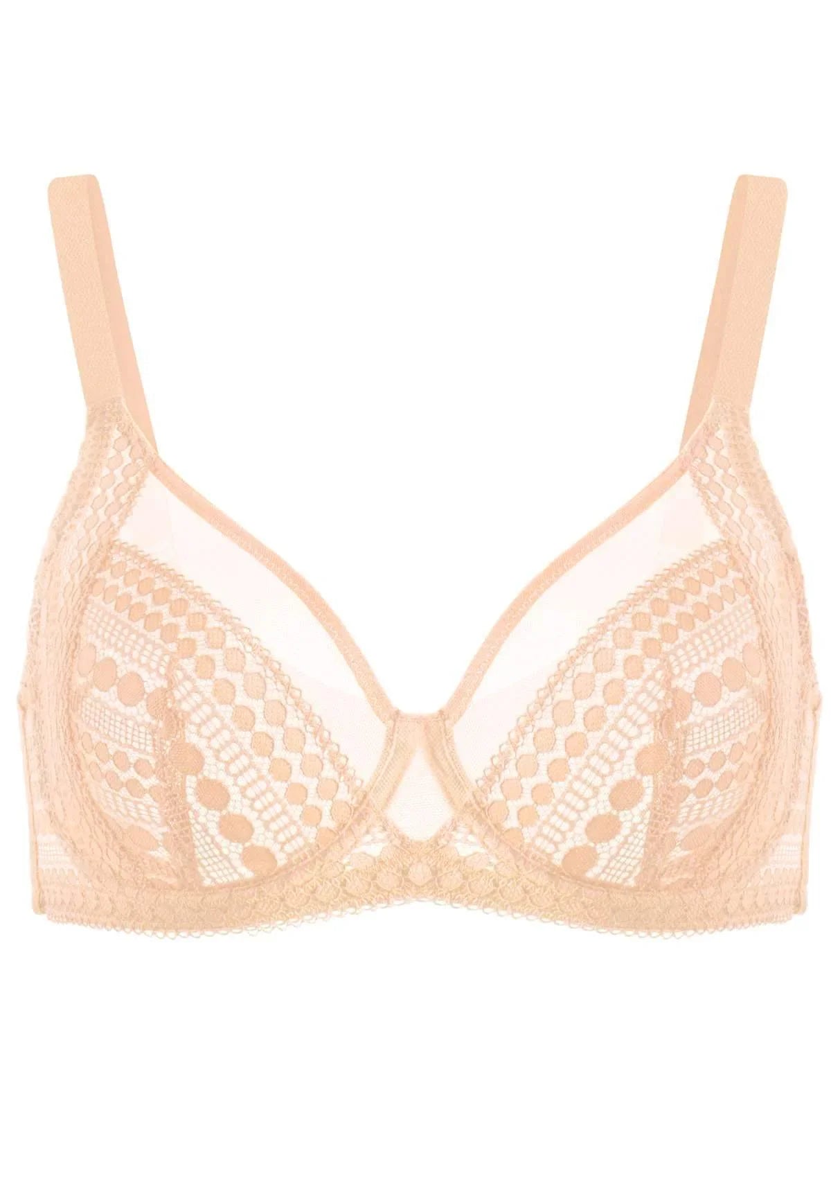 HSIA Polka Dot Sexy Rose Cloud Lace Bra