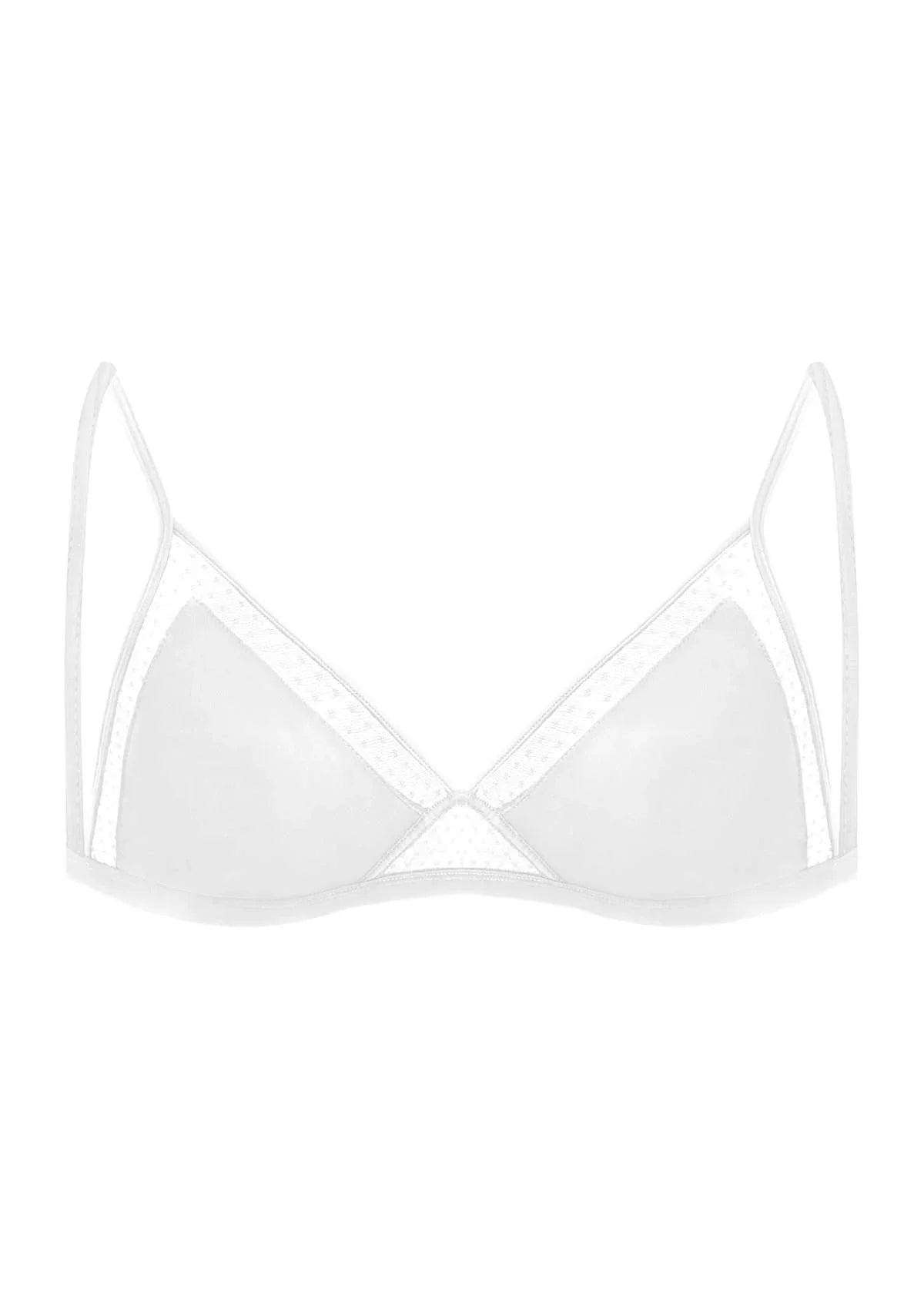 HSIA Polka Dots Triangle Wireless Bralette