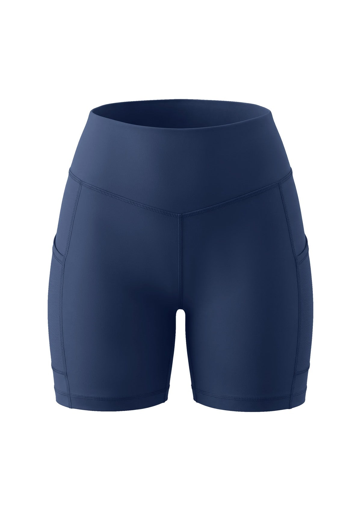 Aura High-Waisted Cooling Yoga Shorts with Pockets