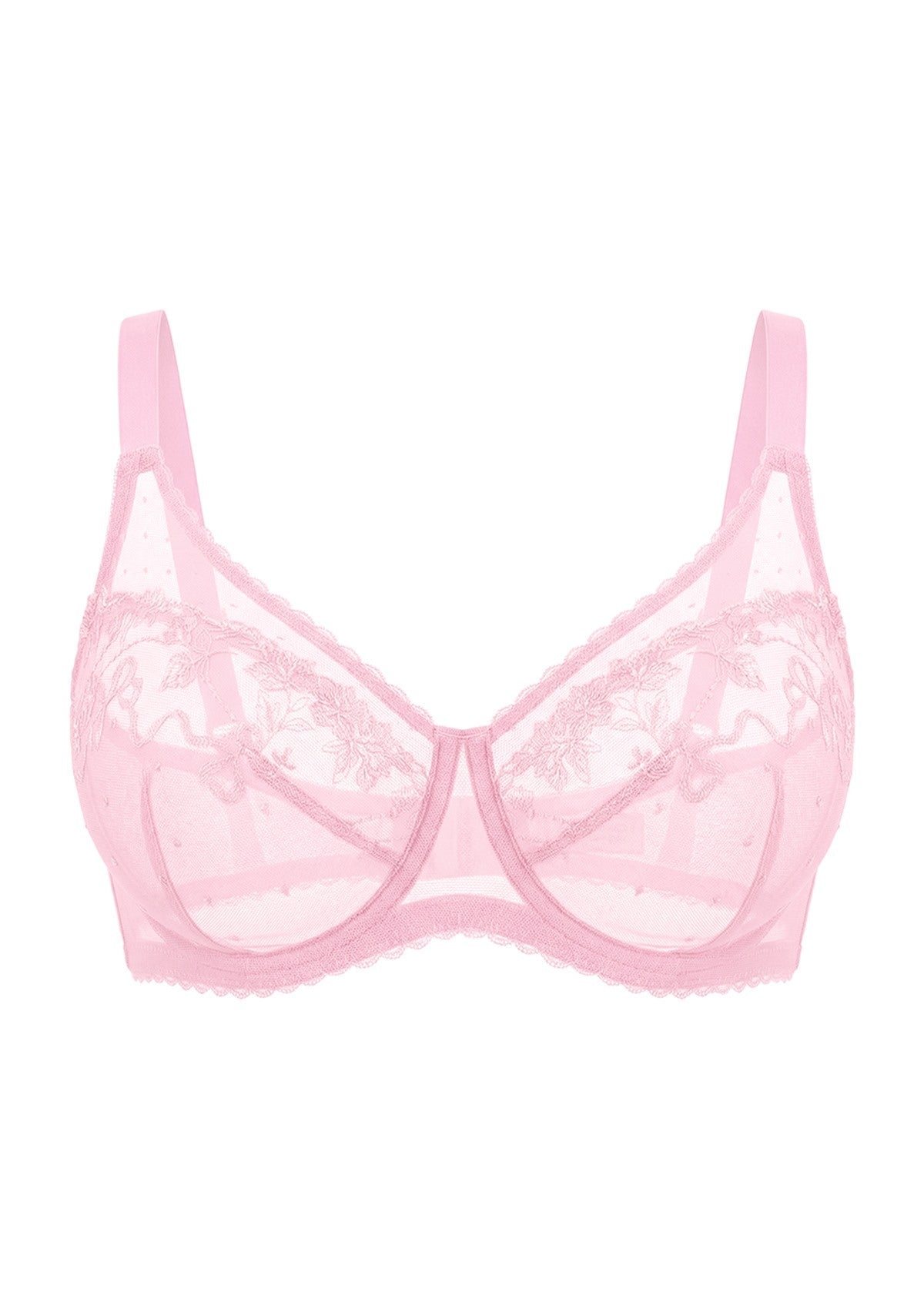 Ophelia Embroidered Lace Full Coverage Unlined Bra