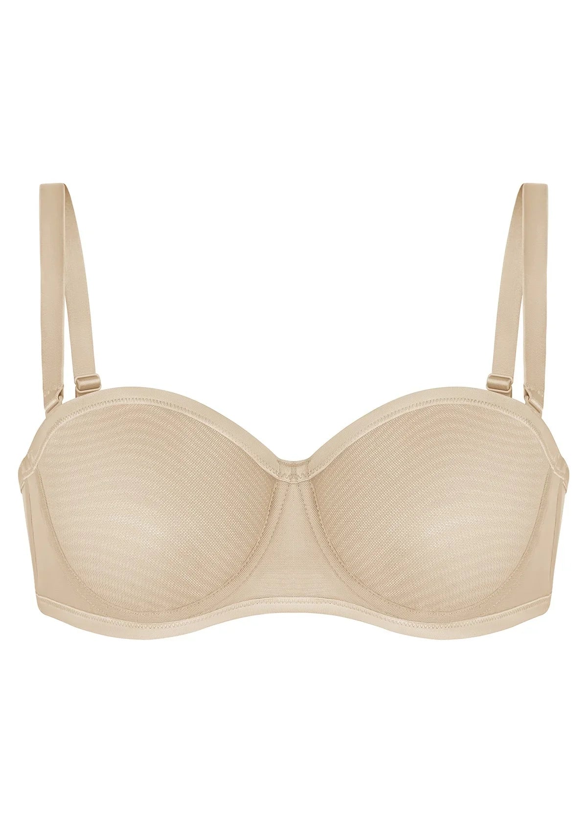 Leopard Unlined Strapless Minimizer Bra
