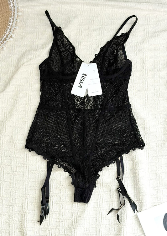 HSIA—Lovelush Unlined Underwire Lace Low Back Teddy