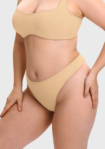 Vespera Smooth Seamless High-Cut Underwear - HSIA