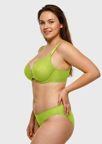 Seraphina Unlined Underwire Sheer Mesh Bra