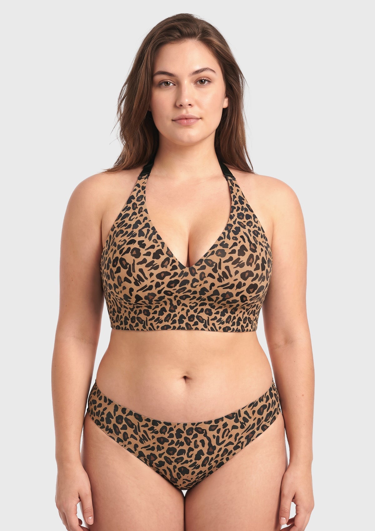 V-Neck Seamless Wireless Push Up Support  Multi-way Strap Bra