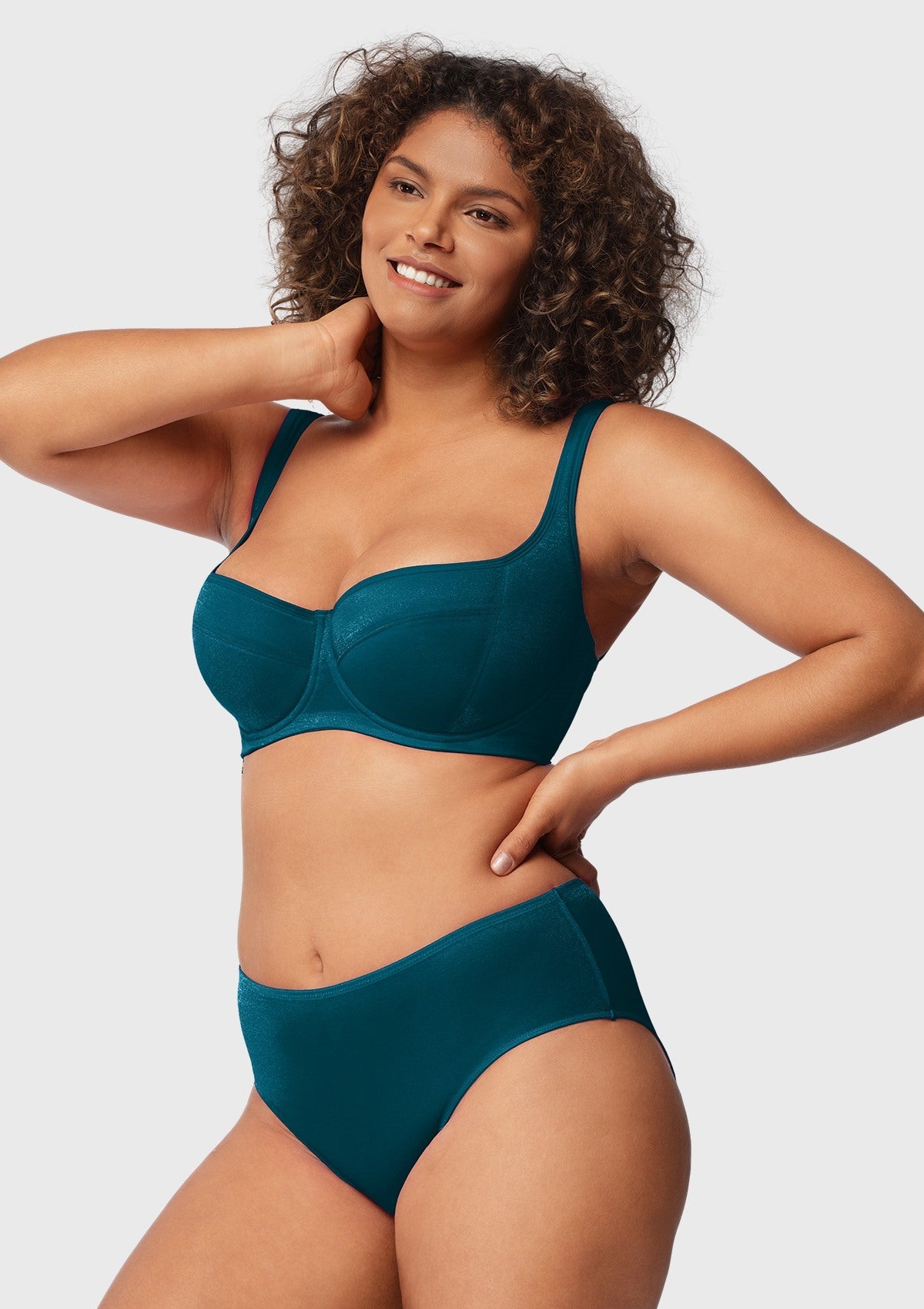 Starry Night Lightly Lined Lightly Padded Plus Size Balconette Bra