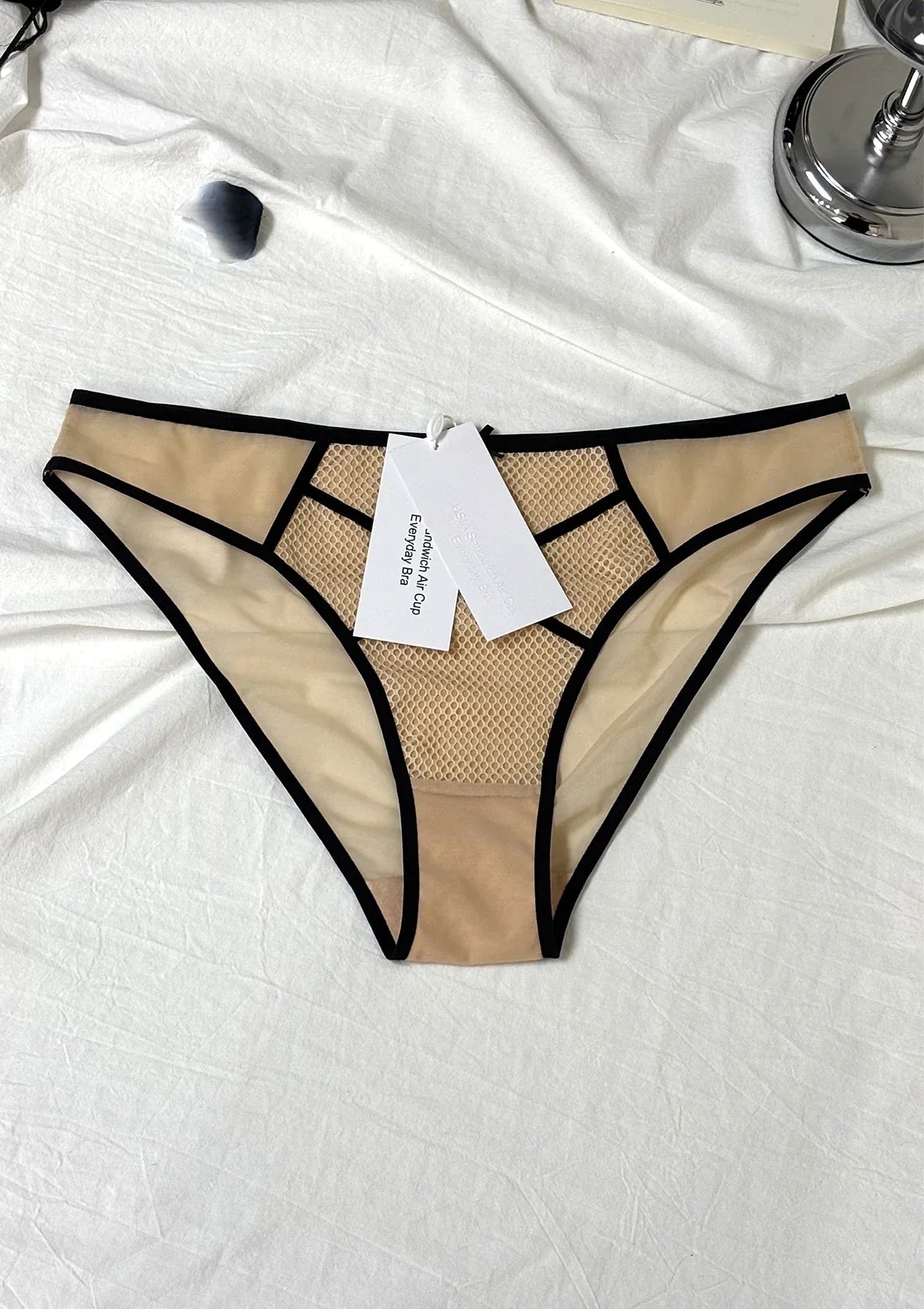 HSIA Sandwich Air Cup Punk Chic Mesh Bikini Underwear