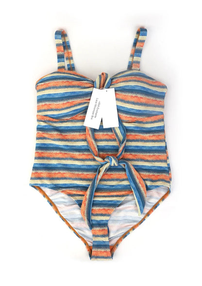 HSIA Enchante Multiway Multi-colored Striped One-piece Swimsuit