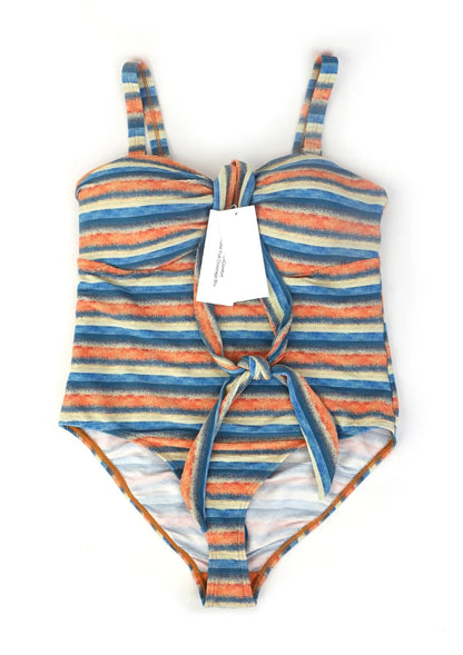 HSIA CoolComfort Multiway Multi-colored Striped One-piece Swimsuit