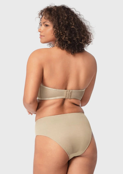 Leopard Unlined Strapless Minimizer Bra