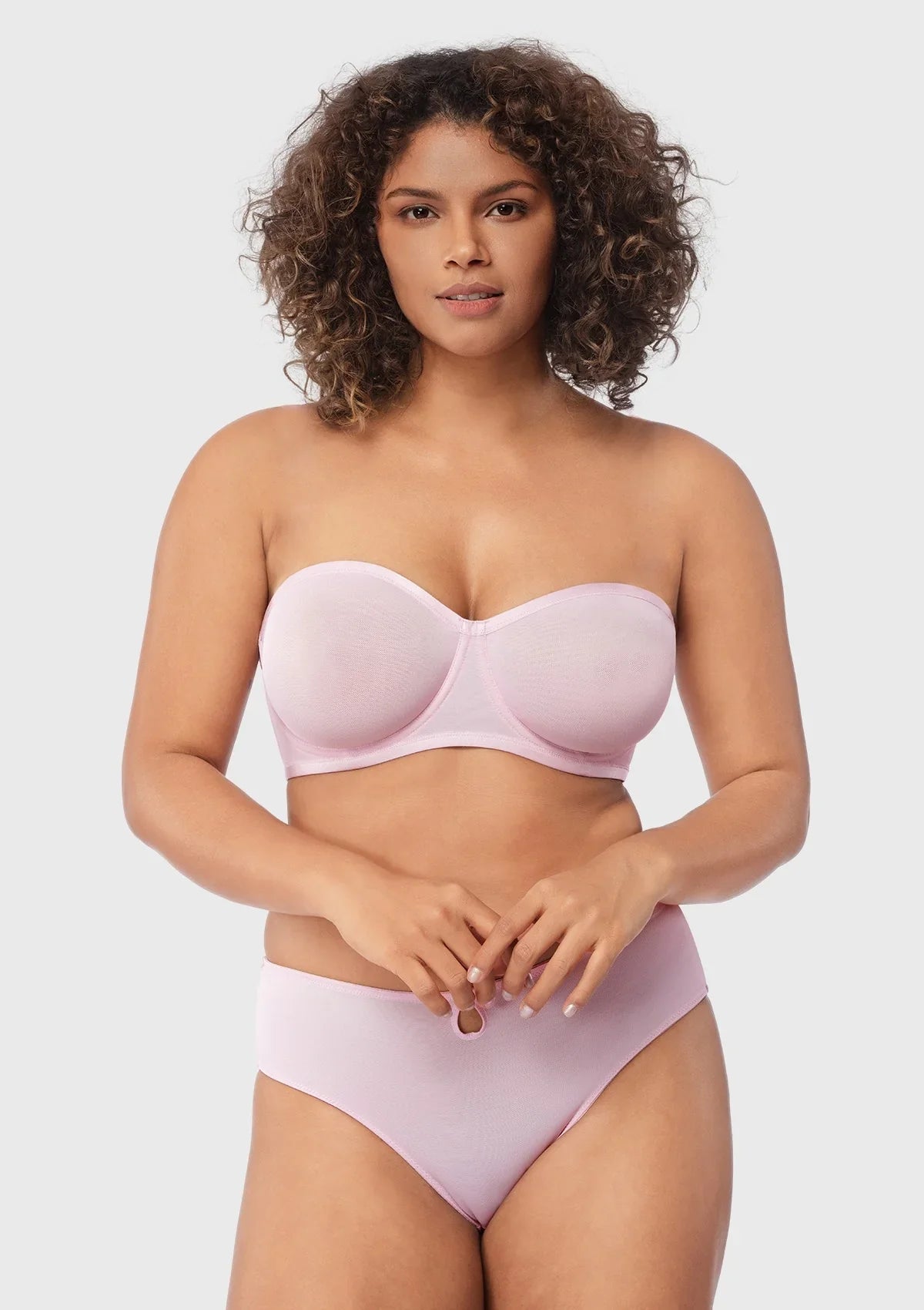 Leopard Unlined Strapless Minimizer Bra