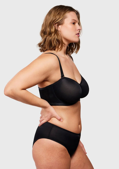 Leopard Unlined Strapless Minimizer Bra