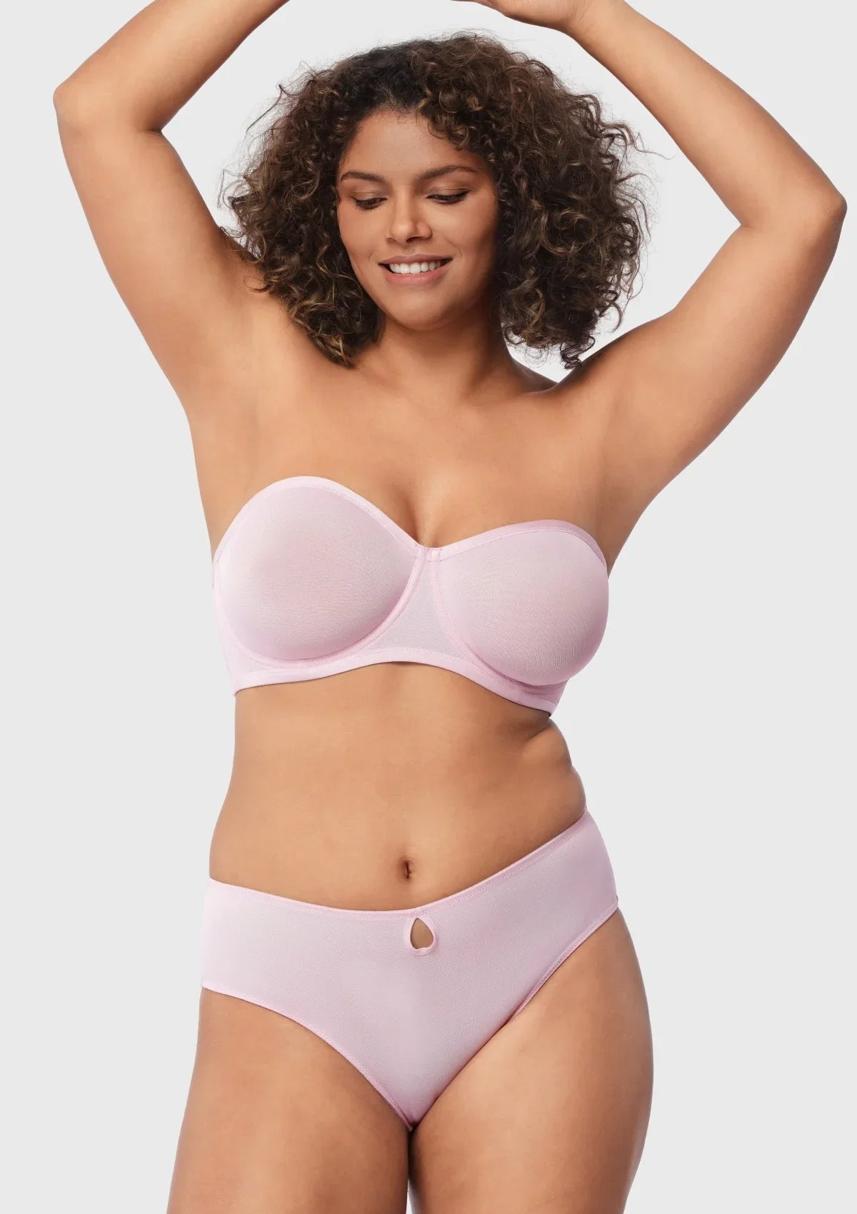 Leopard Unlined Strapless Minimizer Bra