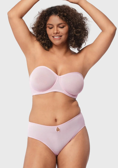 Leopard Unlined Strapless Minimizer Bra