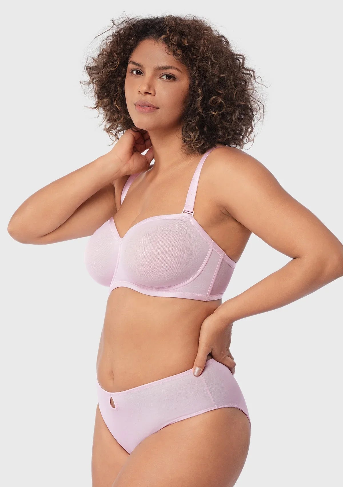 Leopard Unlined Strapless Minimizer Bra
