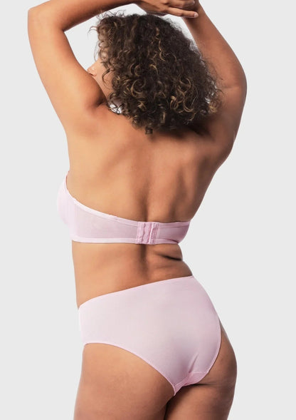 Leopard Unlined Strapless Minimizer Bra