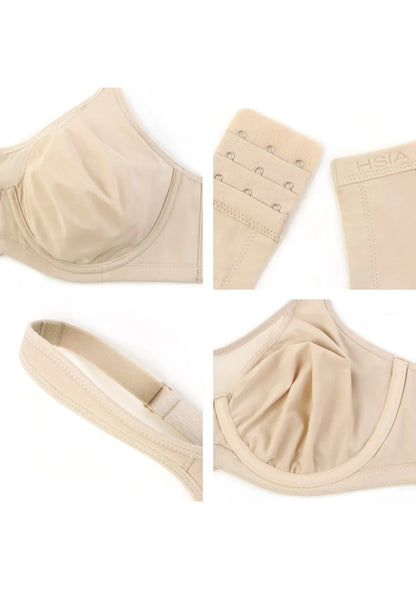 CoolComfort Smoothing Full Coverage Unlined Underwire Minimizer Bra