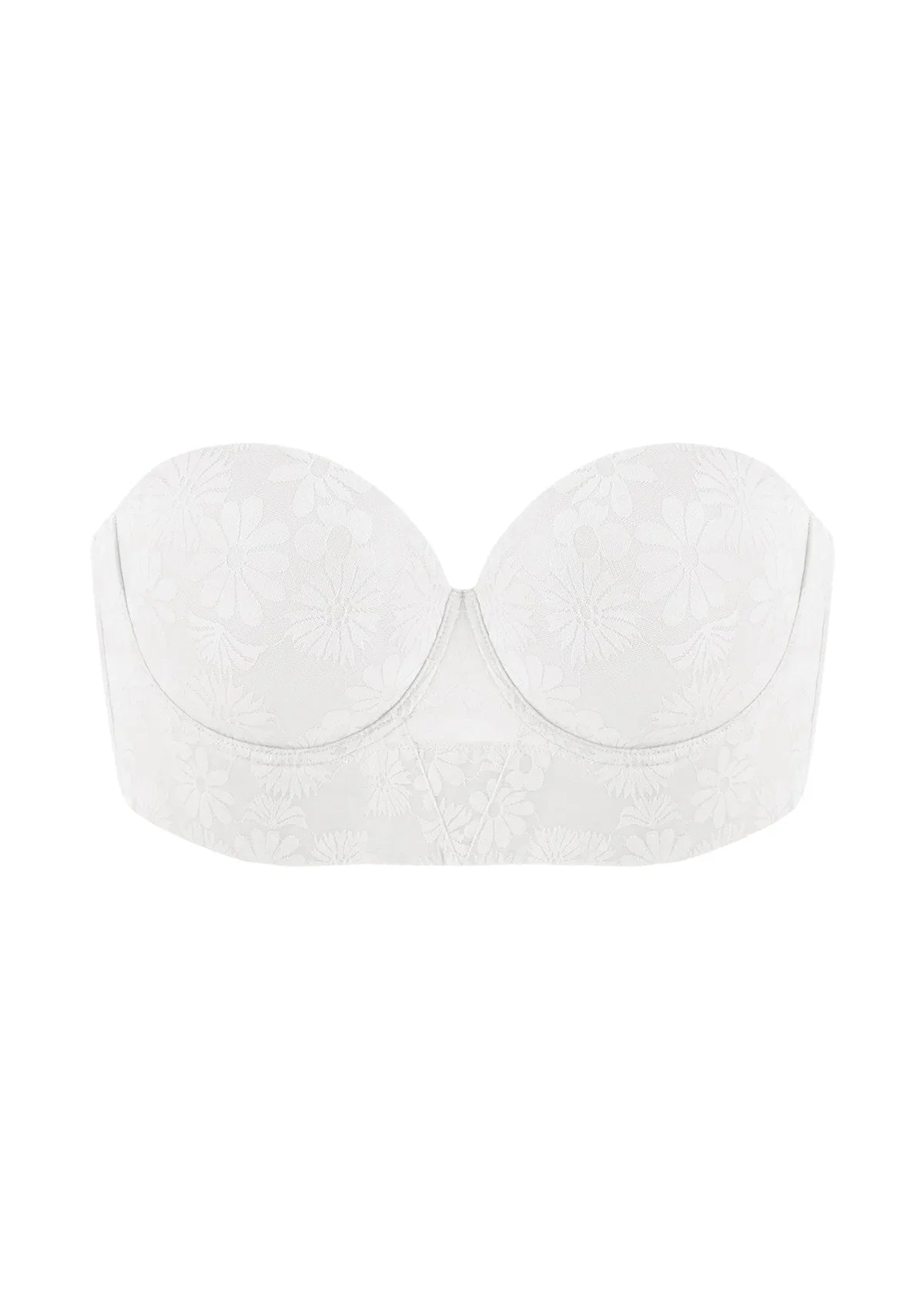 Daisy Lightly Padded Longline Underwire Strapless Balconette Bra