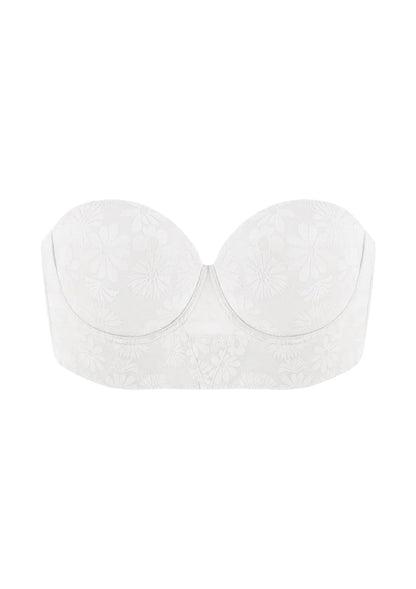 Daisy Lightly Padded Longline Underwire Strapless Balconette Bra