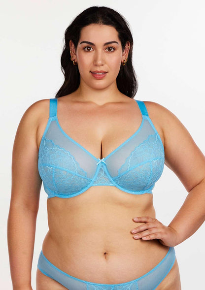 Enchante Lace Unlined Full Coverage Underwire Bra
