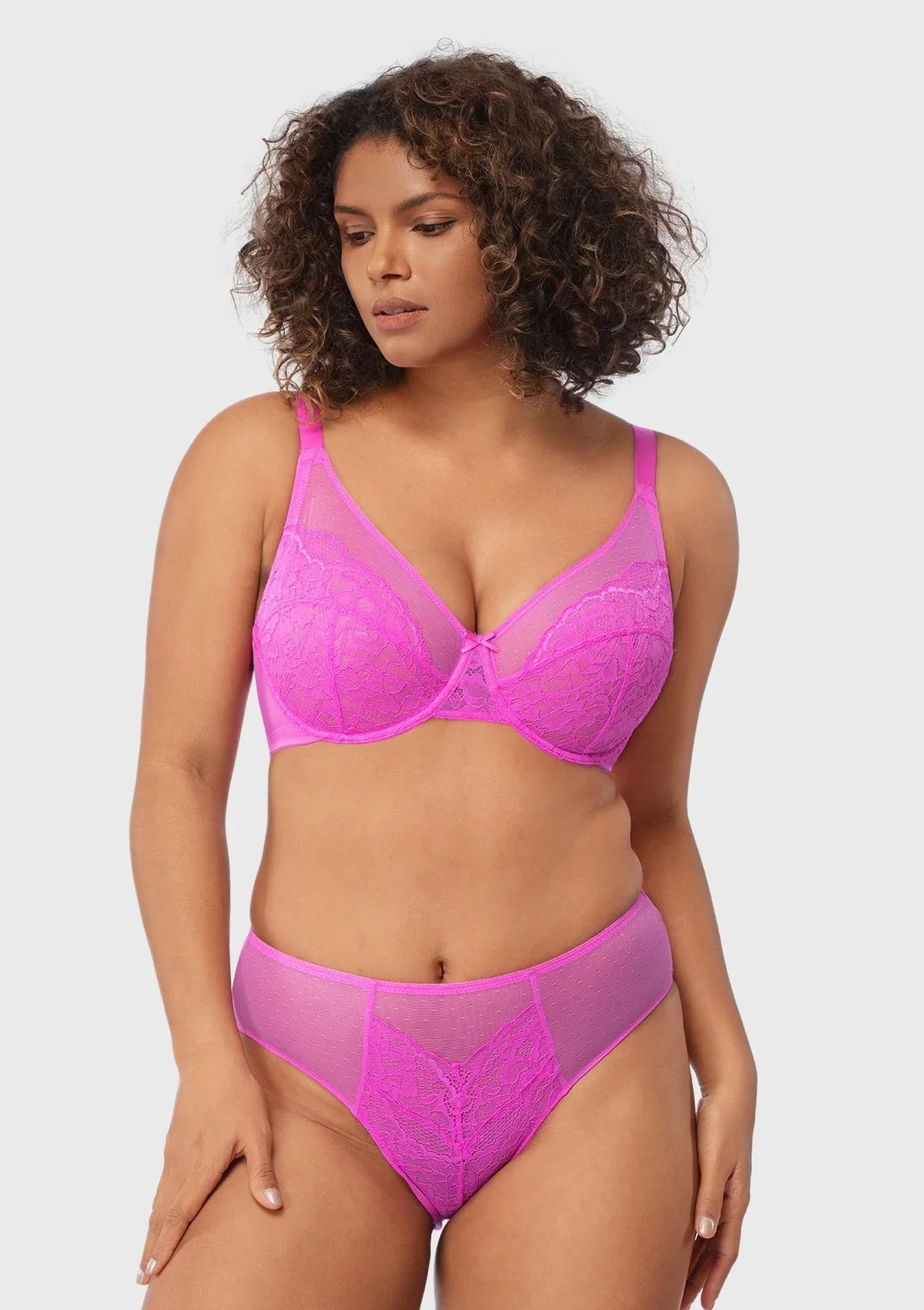 Enchante Lace Unlined Full Coverage Underwire Bra