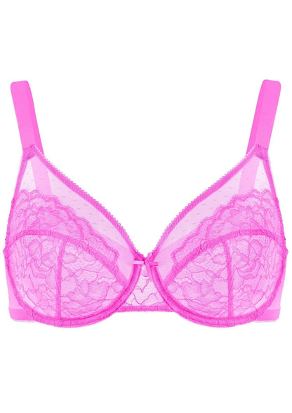 Enchante Lace Unlined Full Coverage Underwire Bra
