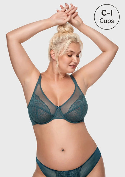 Enchante Unlined Non-padded Lace Underwire Bra