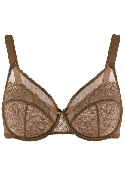 Enchante Lace Unlined Full Coverage Underwire Bra