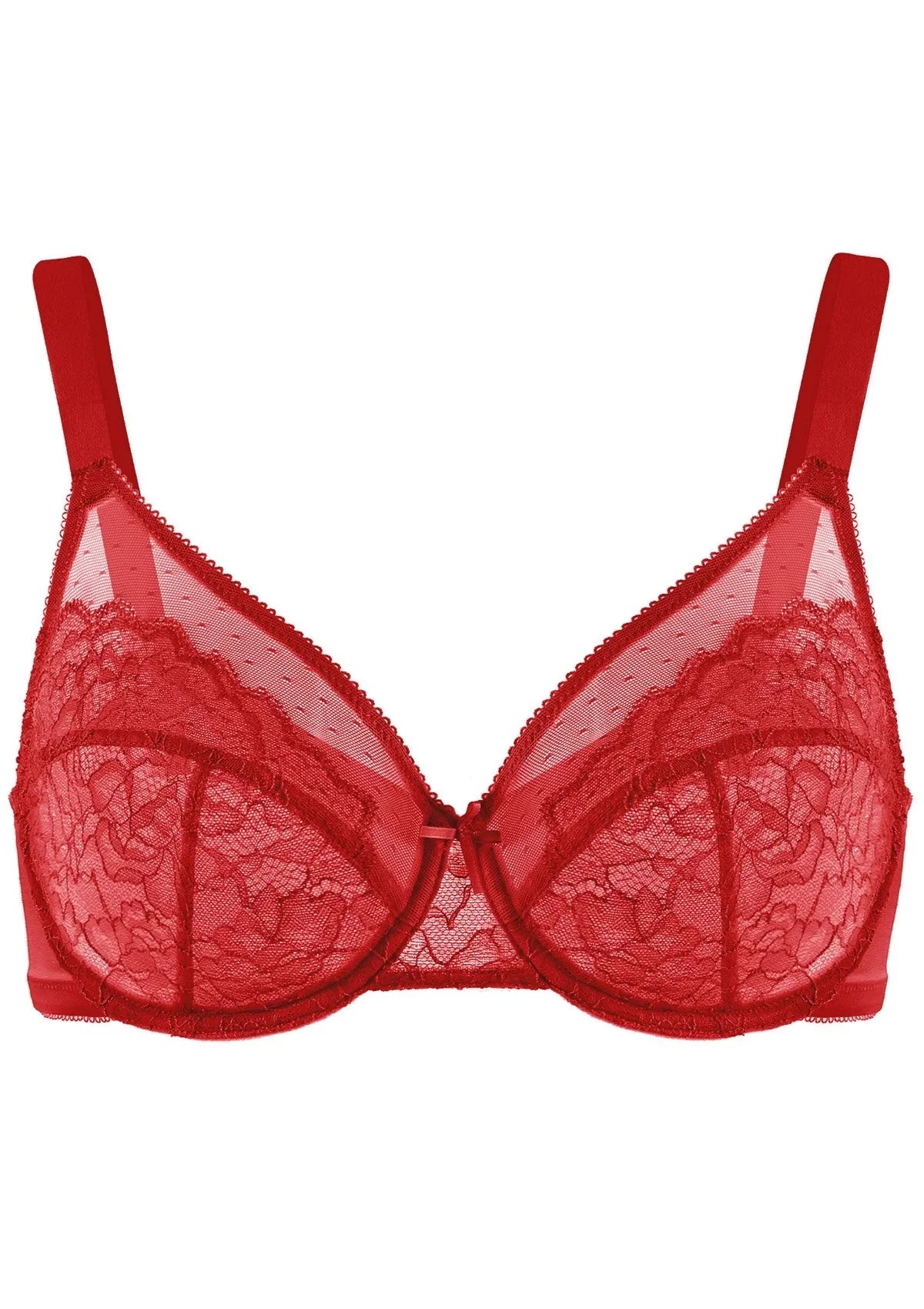 Enchante Lace Unlined Full Coverage Underwire Bra