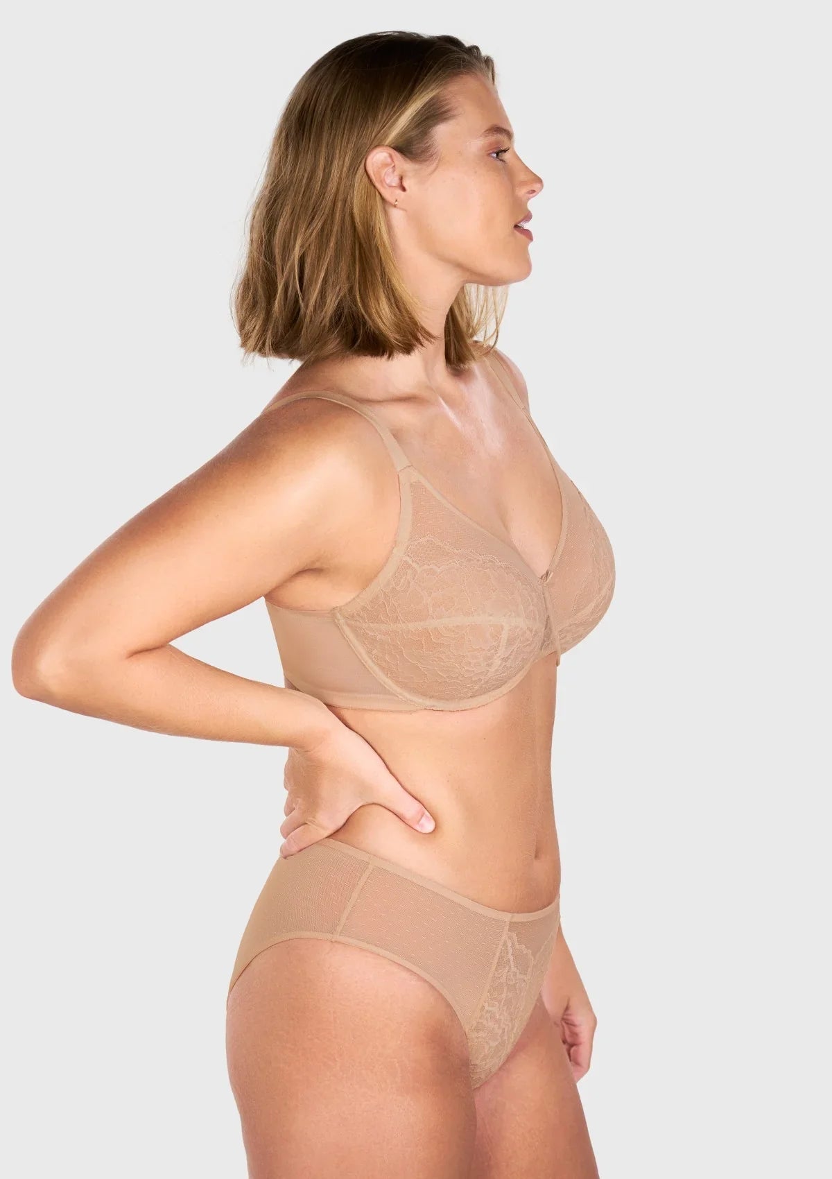 Enchante Lace Unlined Full Coverage Underwire Bra