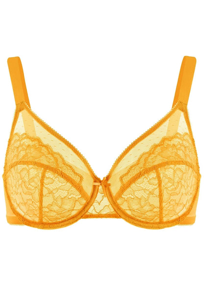 Enchante Lace Unlined Full Coverage Underwire Bra