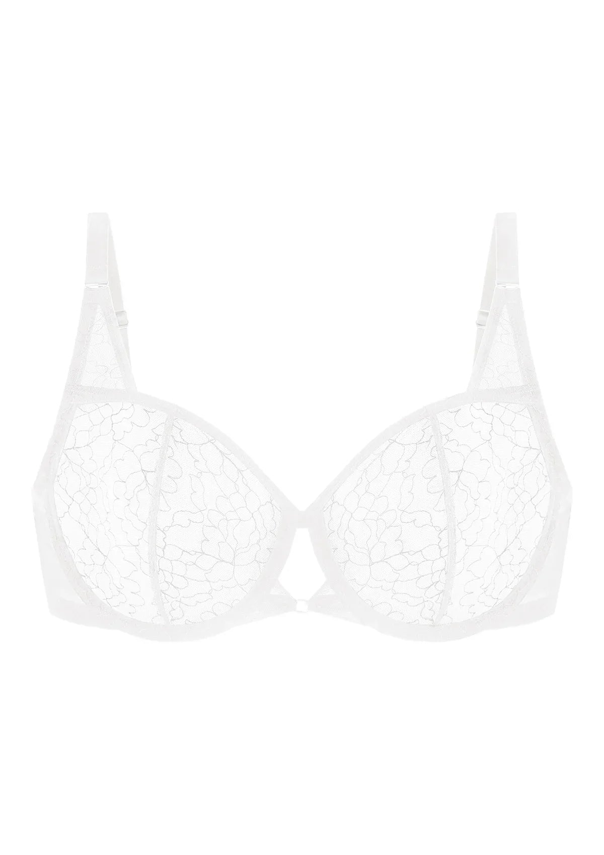 Ethereal Lines Embroidery Unlined Underwire Bra