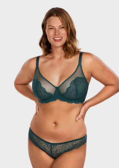 HSIA Blossom Unlined Lace Underwire Bra