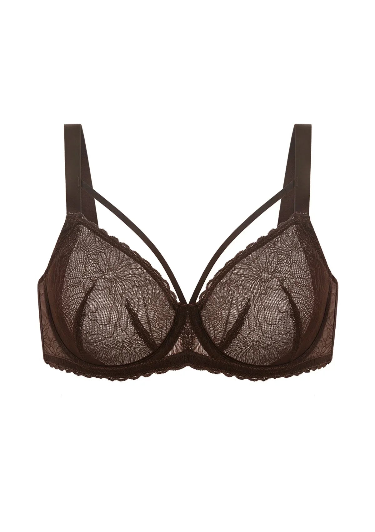 HSIA Penumbra Floralette Unlined Strappy Lace Uderwire Bra