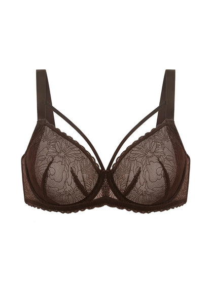 HSIA Penumbra Floralette Unlined Strappy Lace Uderwire Bra
