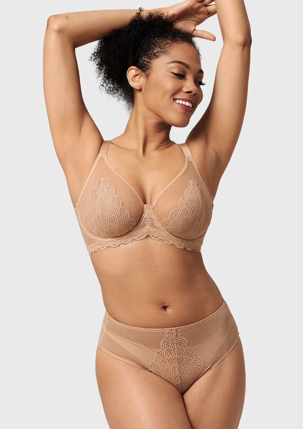 Mermaid Scales Lace Unlined Bra