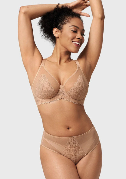 Mermaid Scales Lace Unlined Bra