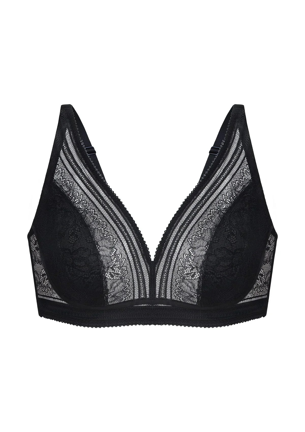 Peony Deep V Lace Wireless Unlined Bralette