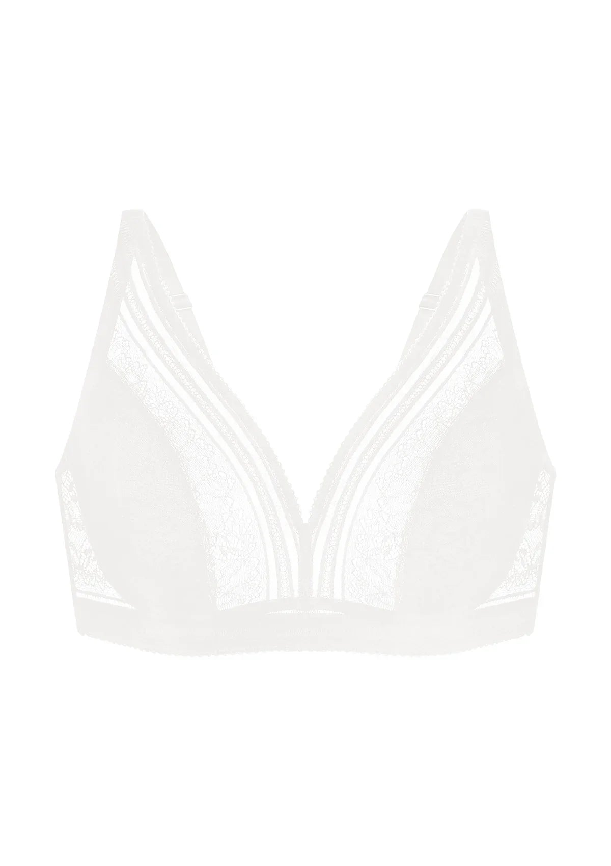 Peony Deep V Lace Wireless Unlined Bralette