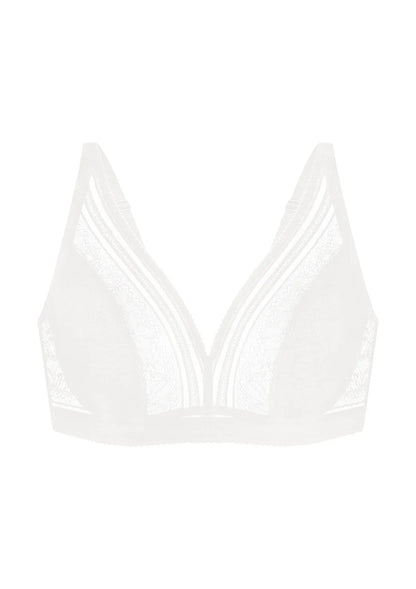 Peony Deep V Lace Wireless Unlined Bralette